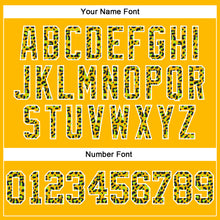 Load image into Gallery viewer, Custom Stitched Gold Black-White Fade Fashion Leopard Print Sports Pullover Sweatshirt Hoodie