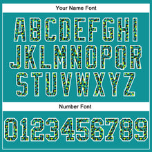 Load image into Gallery viewer, Custom Stitched Teal Black-White Fade Fashion Leopard Print Sports Pullover Sweatshirt Hoodie