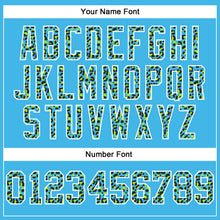 Load image into Gallery viewer, Custom Stitched Sky Blue Black-White Fade Fashion Leopard Print Sports Pullover Sweatshirt Hoodie