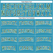 Load image into Gallery viewer, Custom Stitched Panther Blue Black-White Fade Fashion Leopard Print Sports Pullover Sweatshirt Hoodie