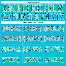 Load image into Gallery viewer, Custom Stitched Lakes Blue Black-White Fade Fashion Leopard Print Sports Pullover Sweatshirt Hoodie