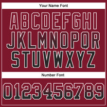 Load image into Gallery viewer, Custom Stitched Crimson Black-White Fade Fashion Arrow Sports Pullover Sweatshirt Hoodie