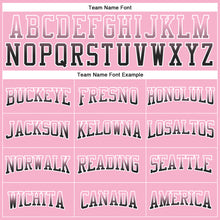 Load image into Gallery viewer, Custom Stitched Light Pink Black-White Fade Fashion Arrow Sports Pullover Sweatshirt Hoodie