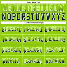 Load image into Gallery viewer, Custom Stitched Neon Green Navy-White Fade Fashion Arrow Sports Pullover Sweatshirt Hoodie