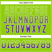 Load image into Gallery viewer, Custom Stitched Neon Green Purple-White Fade Fashion Arrow Sports Pullover Sweatshirt Hoodie