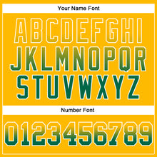 Load image into Gallery viewer, Custom Stitched Gold Kelly Green-White Fade Fashion Arrow Sports Pullover Sweatshirt Hoodie