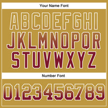 Load image into Gallery viewer, Custom Stitched Old Gold Crimson-White Fade Fashion Arrow Sports Pullover Sweatshirt Hoodie