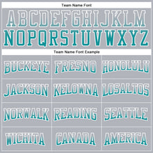 Load image into Gallery viewer, Custom Stitched Gray Teal-White Fade Fashion Arrow Sports Pullover Sweatshirt Hoodie
