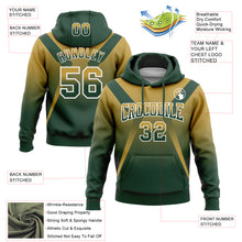 Load image into Gallery viewer, Custom Stitched Old Gold Green-White Fade Fashion Arrow Sports Pullover Sweatshirt Hoodie