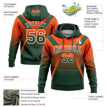 Load image into Gallery viewer, Custom Stitched Orange Green-White Fade Fashion Arrow Sports Pullover Sweatshirt Hoodie