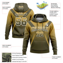 Load image into Gallery viewer, Custom Stitched Old Gold Olive-White Fade Fashion Arrow Sports Pullover Sweatshirt Hoodie