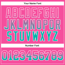 Load image into Gallery viewer, Custom Stitched Pink Aqua-White Fade Fashion Arrow Sports Pullover Sweatshirt Hoodie