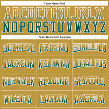 Load image into Gallery viewer, Custom Stitched Old Gold Midnight Green-White Fade Fashion Arrow Sports Pullover Sweatshirt Hoodie