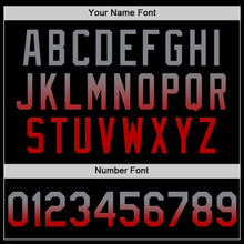 Load image into Gallery viewer, Custom Black Gray-Red Authentic Fade Fashion Baseball Jersey