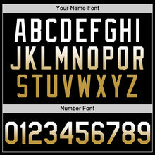 Load image into Gallery viewer, Custom Black White-Old Gold Authentic Fade Fashion Baseball Jersey