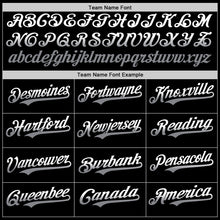 Load image into Gallery viewer, Custom Black White-Gray Authentic Fade Fashion Baseball Jersey