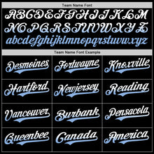 Load image into Gallery viewer, Custom Black White-Light Blue Authentic Fade Fashion Baseball Jersey