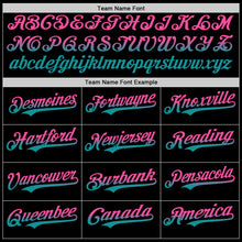 Load image into Gallery viewer, Custom Black Pink-Teal Authentic Fade Fashion Baseball Jersey