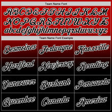 Load image into Gallery viewer, Custom Red Black-White Fade Fashion Performance T-Shirt