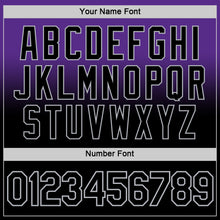 Load image into Gallery viewer, Custom Purple Black-Gray Fade Fashion Performance T-Shirt