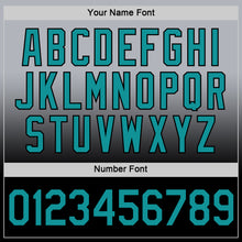 Load image into Gallery viewer, Custom Gray Teal-Black Fade Fashion Performance T-Shirt