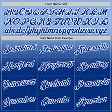 Load image into Gallery viewer, Custom Light Blue Royal-White Fade Fashion Performance T-Shirt