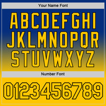 Load image into Gallery viewer, Custom Royal Yellow-Black Fade Fashion Performance T-Shirt