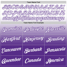 Load image into Gallery viewer, Custom White Purple Fade Fashion Performance T-Shirt