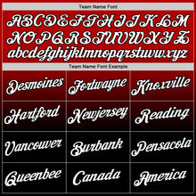 Load image into Gallery viewer, Custom Red White-Black Fade Fashion Performance T-Shirt