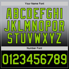 Load image into Gallery viewer, Custom Gray Neon Green-Black Fade Fashion Performance T-Shirt