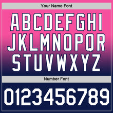 Load image into Gallery viewer, Custom Pink White-Navy Fade Fashion Performance T-Shirt