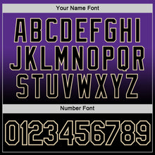 Load image into Gallery viewer, Custom Purple Black-Cream Fade Fashion Performance T-Shirt