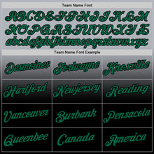 Load image into Gallery viewer, Custom Gray Kelly Green-Black Fade Fashion Performance T-Shirt