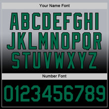 Load image into Gallery viewer, Custom Gray Kelly Green-Black Fade Fashion Performance T-Shirt