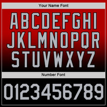 Load image into Gallery viewer, Custom Red Gray-Black Fade Fashion Performance T-Shirt