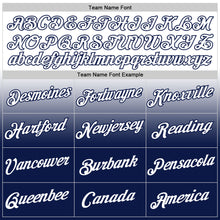 Load image into Gallery viewer, Custom White Navy Fade Fashion Performance T-Shirt