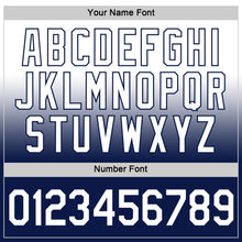 Load image into Gallery viewer, Custom White Navy Fade Fashion Performance T-Shirt