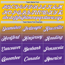 Load image into Gallery viewer, Custom Yellow White-Purple Fade Fashion Performance T-Shirt