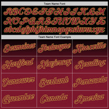 Load image into Gallery viewer, Custom Black Crimson-Old Gold Fade Fashion Performance T-Shirt