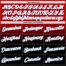 Load image into Gallery viewer, Custom Red Black-Light Blue Fade Fashion Performance T-Shirt