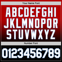 Load image into Gallery viewer, Custom Red Black-Light Blue Fade Fashion Performance T-Shirt