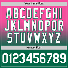 Load image into Gallery viewer, Custom Pink White-Kelly Green Fade Fashion Performance T-Shirt