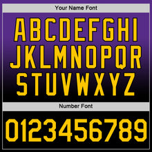 Load image into Gallery viewer, Custom Purple Yellow-Black Fade Fashion Performance T-Shirt