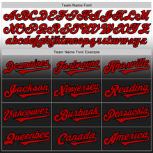 Load image into Gallery viewer, Custom White Red-Black Authentic Fade Fashion Baseball Jersey