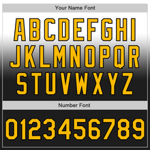 Load image into Gallery viewer, Custom White Gold-Black Authentic Fade Fashion Baseball Jersey