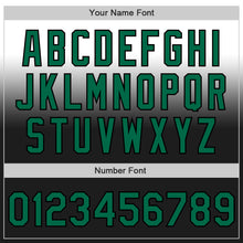 Load image into Gallery viewer, Custom White Kelly Green-Black Authentic Fade Fashion Baseball Jersey