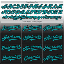 Load image into Gallery viewer, Custom White Teal-Black Authentic Fade Fashion Baseball Jersey