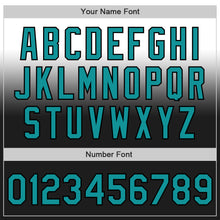 Load image into Gallery viewer, Custom White Teal-Black Authentic Fade Fashion Baseball Jersey