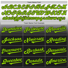 Load image into Gallery viewer, Custom White Neon Green-Black Authentic Fade Fashion Baseball Jersey