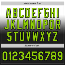 Load image into Gallery viewer, Custom White Neon Green-Black Authentic Fade Fashion Baseball Jersey